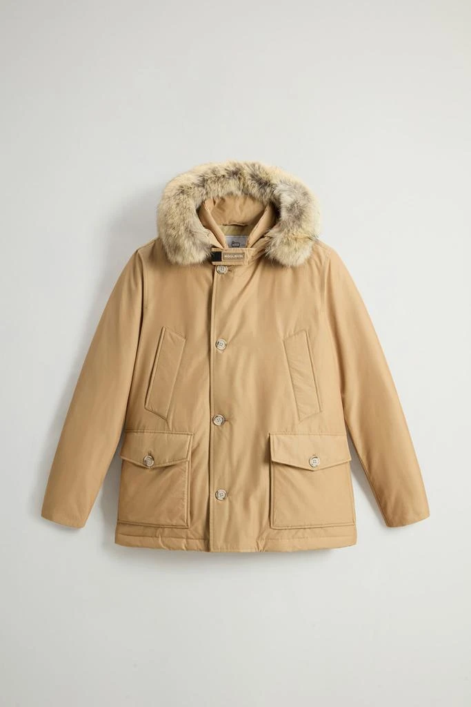 Woolrich Arctic Anorak in Ramar Cloth with Detachable Fur - Men - Beige 6
