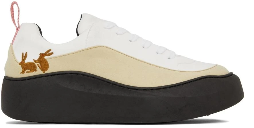 Carne Bollente White & Beige Classic Sneakers 1