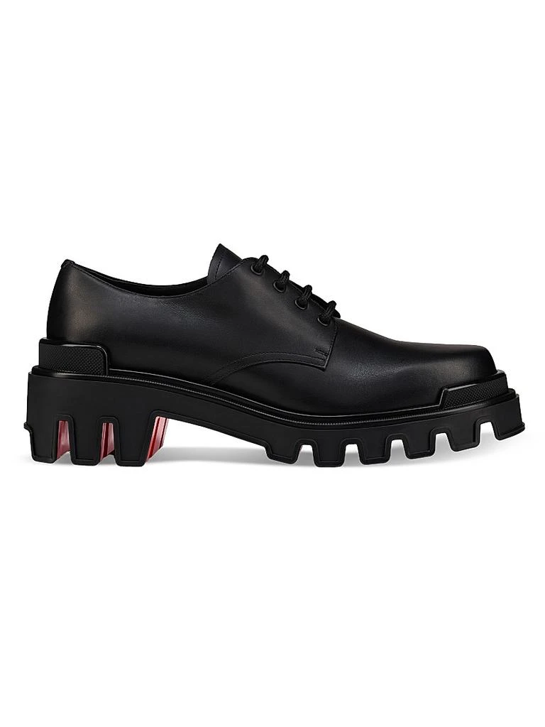 Men\'s Christian Louboutin college STRASS leather Oxford\'s size 42.5 made Italy Christian Louboutin College Strass Oxford shoes for Men  main image 4