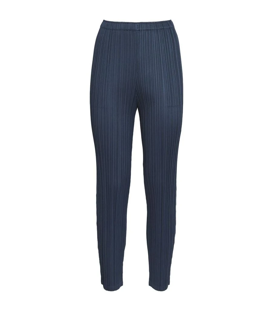 Pleats Please Wormhole Slim-Fit Trousers 1