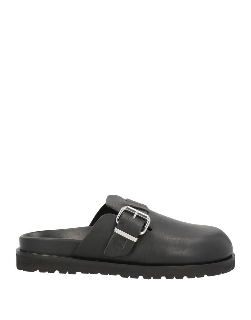 【送料&関税込】Dsquared2 Black Leather D2 Statement Slipper D2 Statement Sandals