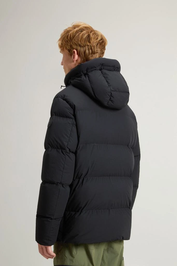 Woolrich Sierra Supreme Down Jacket in Stretch Nylon - Men - Black 3