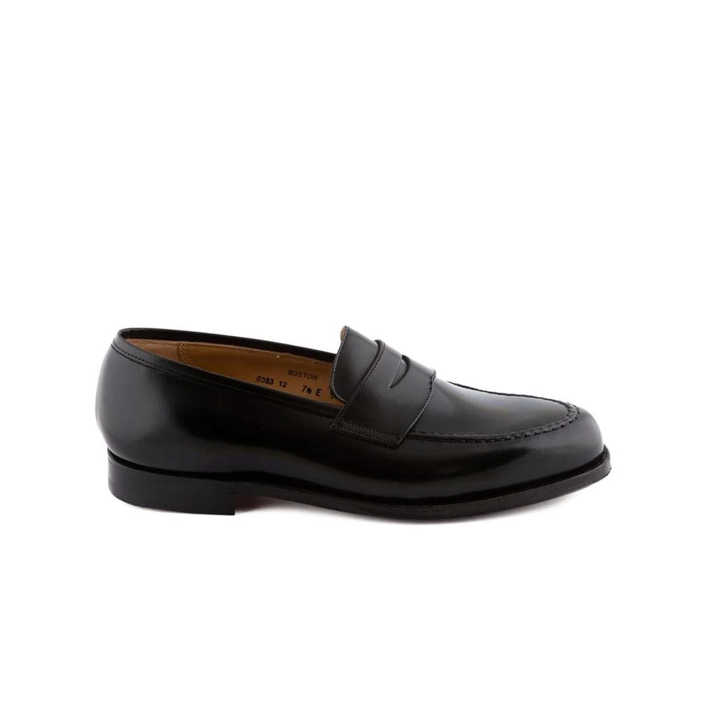Crockett & Jones Boston Black Cavalry Polished Calf Penny Loafer 2