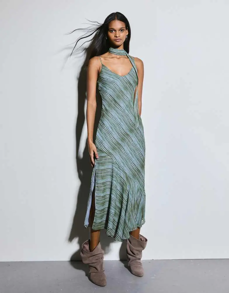 bershka floral maxi dress Bershka maxi milkmaid dress in blue floral print
