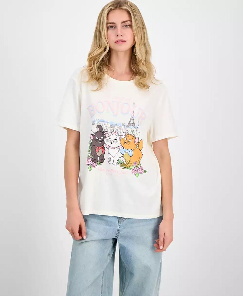 Love Tribe Juniors' Bonjour Graphic-Print T-Shirt