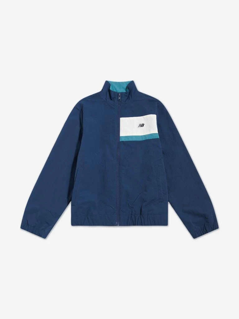 New Balance New Balance Boys Premium Panelled Track Jacket in Navy