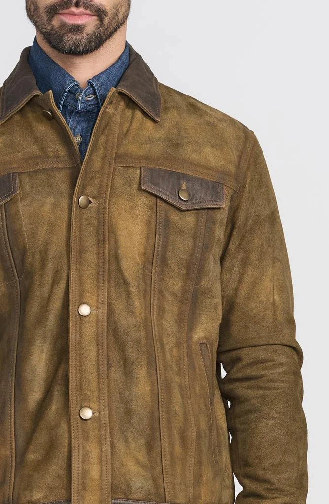 FLYNT Distressed Leather Jacket 8