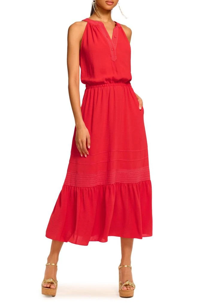 boden chloe jersey midi dress Cecily Double Cloth Midi Dress-Midnight Blue