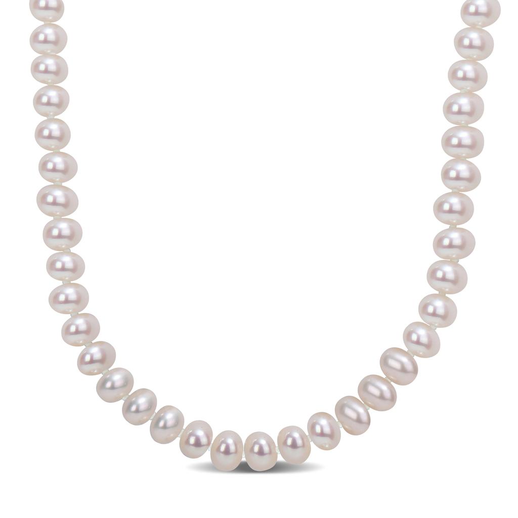 Mimi & Max Mimi & Max 5-6mm Cultured Freshwater Pearl 18" Strand with Sterling Silver Clasp