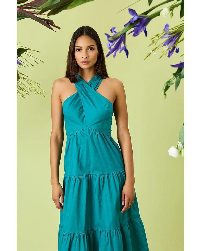 Halter Tiered Maxi Dress  On Sale Now with Up to 50% Off | Discover  Exclusive Deals & Savings at BeyondStyle  Authentic Donna Morgan women| dress with Limited-Time Discounts, Free Shipping, and