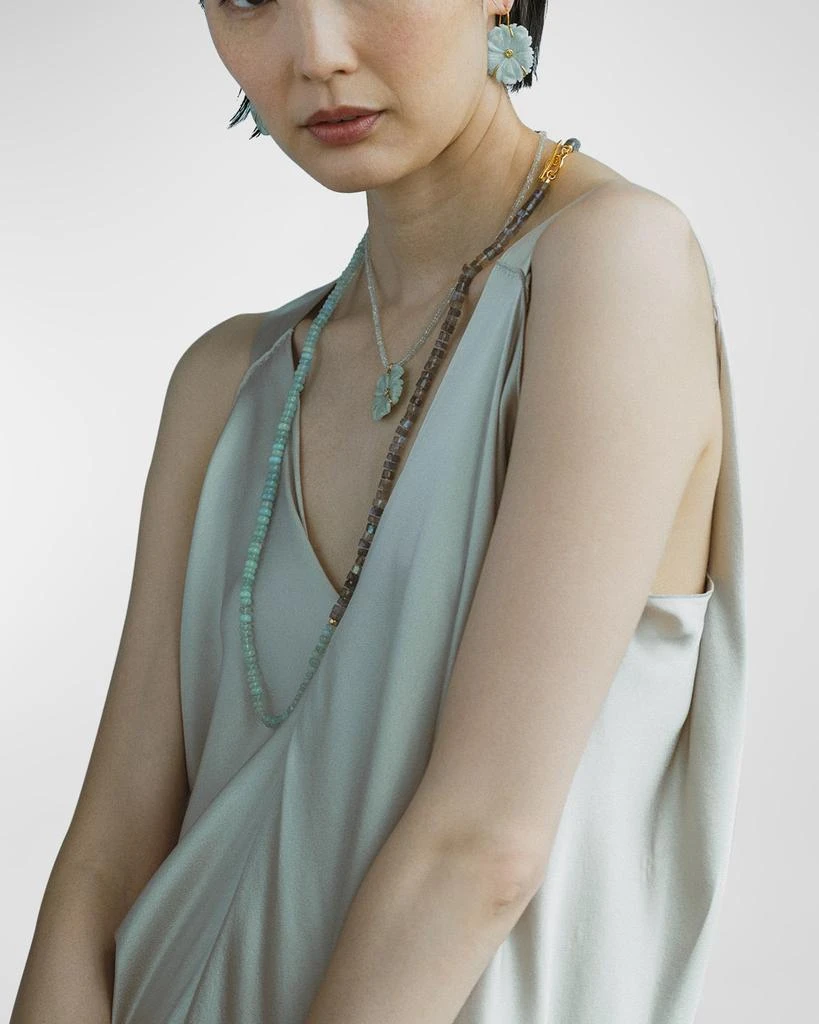 Lizzie Fortunato NEW BLOOM NECKLACE IN SEA FOAM 2