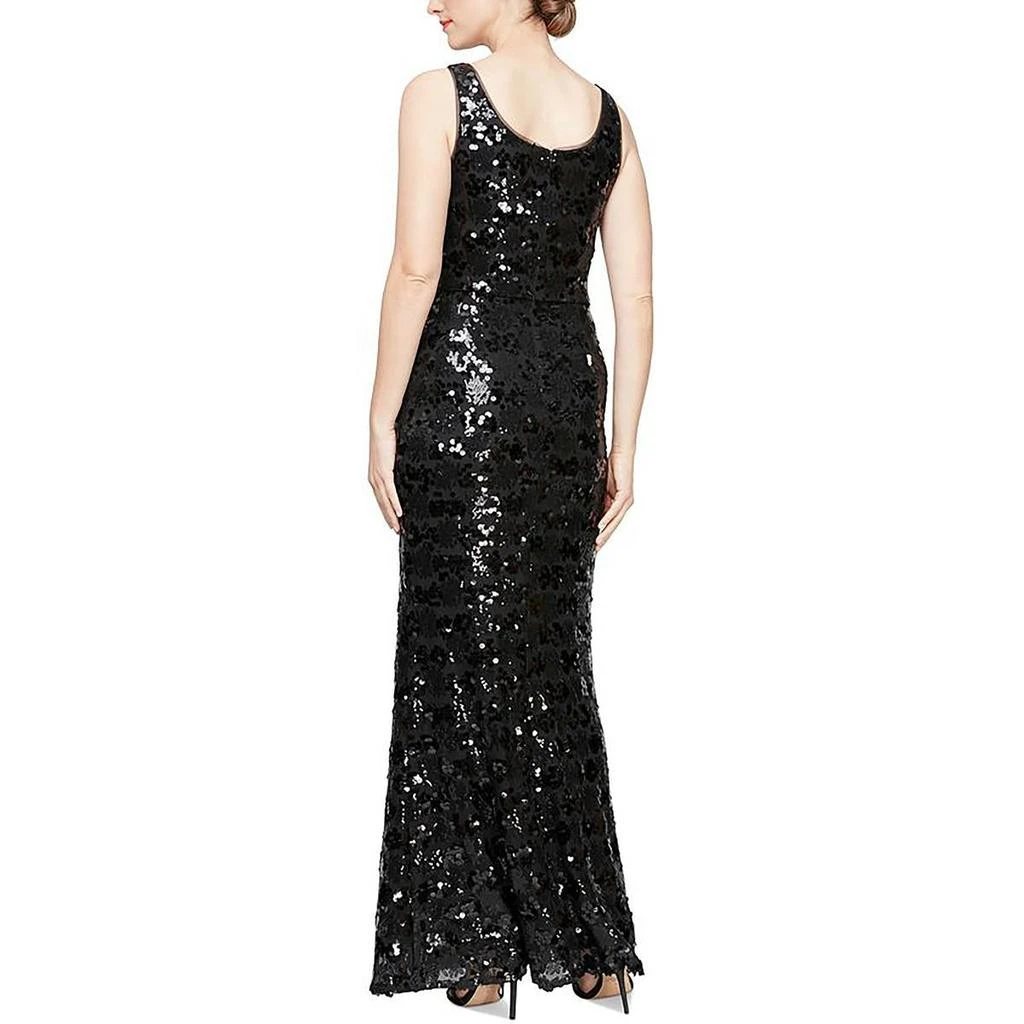 Alex & Eve Womens Sequined Formal Evening Dress 2