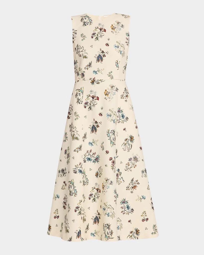 ADAM LIPPES Eloise Floral-Print Sleeveless Midi Dress 1