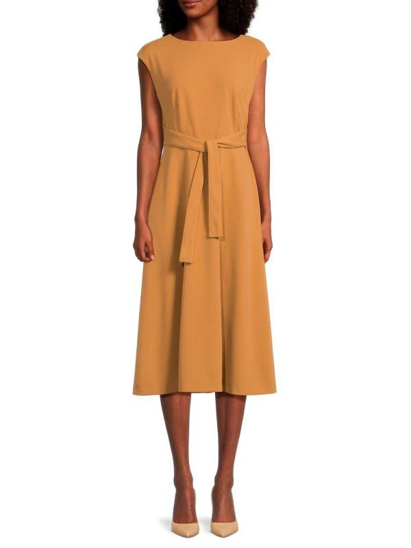 Calvin Klein Belted Midi Dress 1