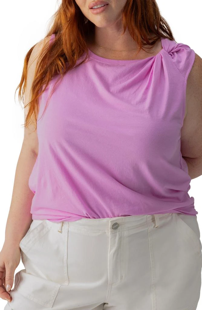Sanctuary Sun's Out Twist Neck Organic Cotton Tank Top 1