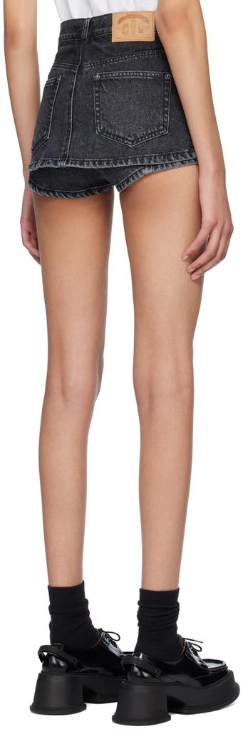 pushBUTTON SSENSE Exclusive Black Denim Skort 3