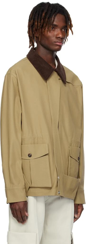 NULLUS Khaki Corduroy Paneled Michigan Jacket 2