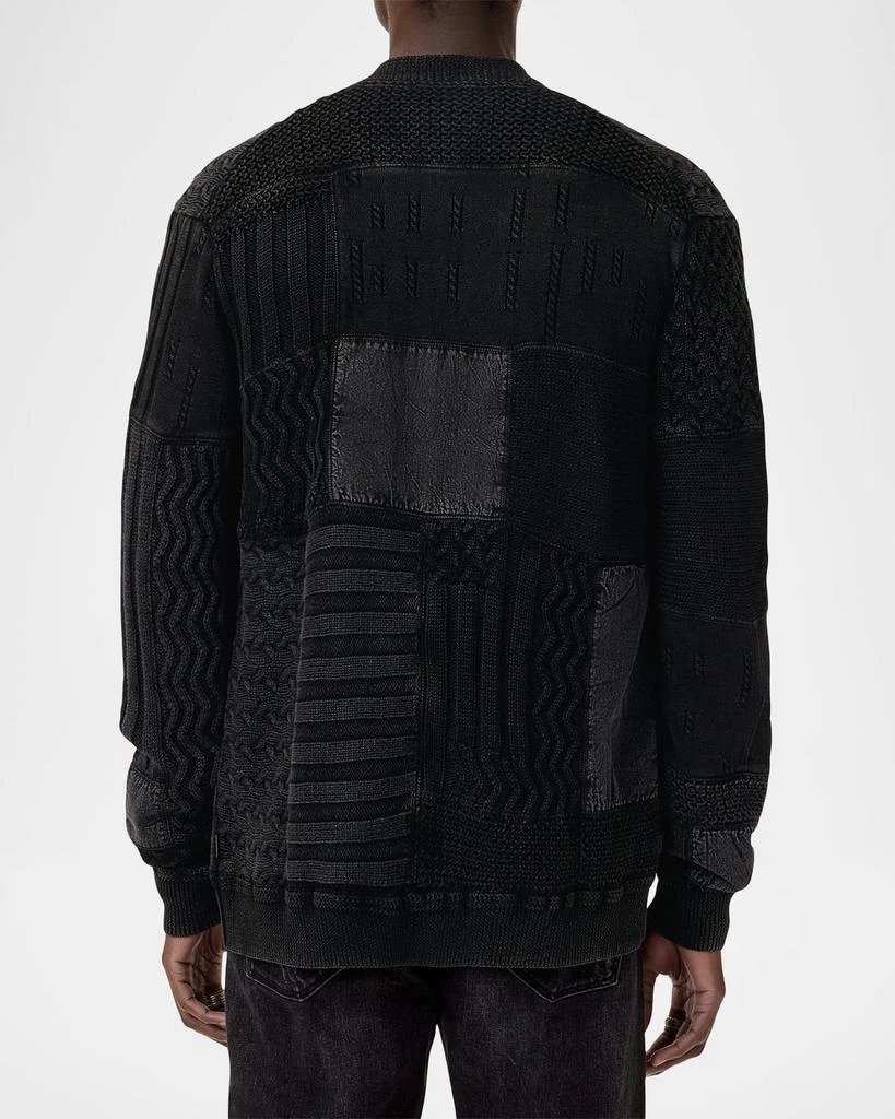 John Varvatos Men's Francis Patchwork Cardigan 3
