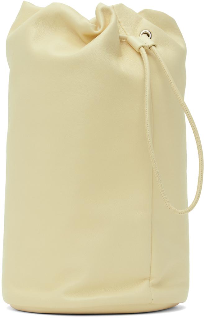 The Row Sporty Leather Pouch in Natural | Lyst