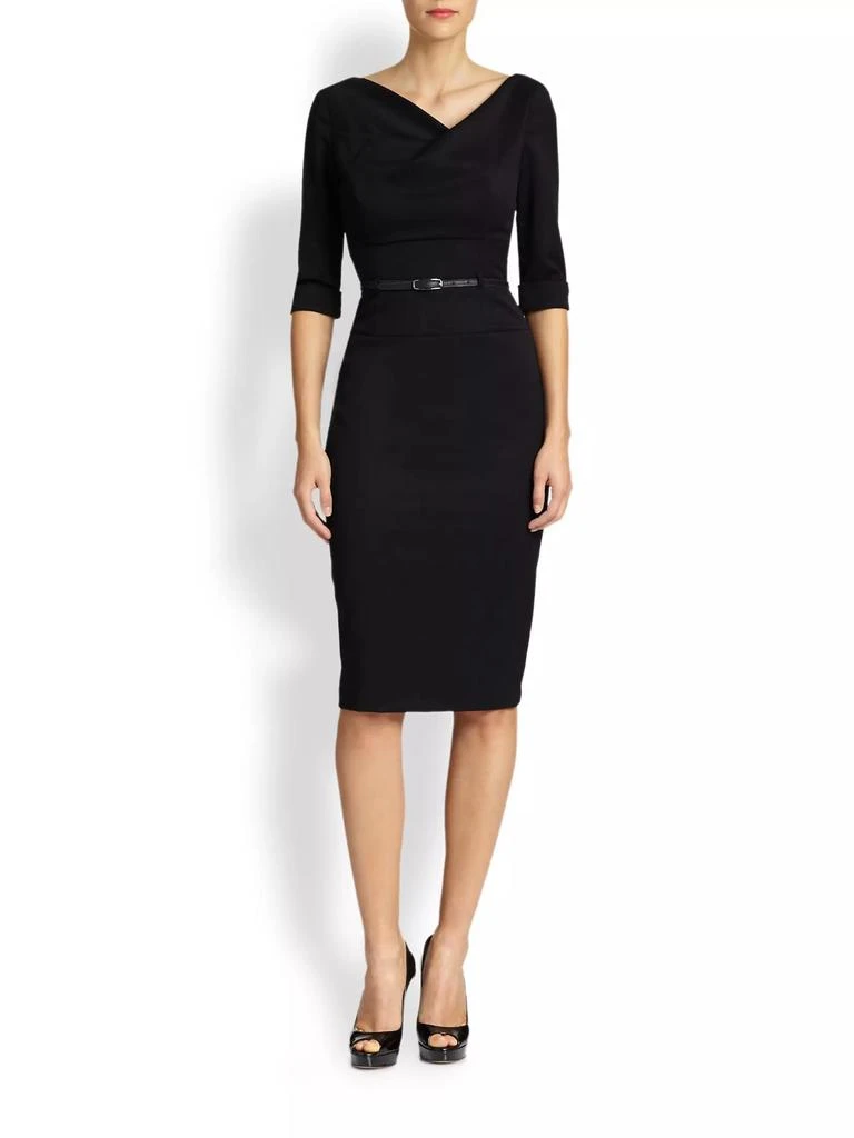 Black Halo Jackie O Three-Quarter Sleeve Dress 1