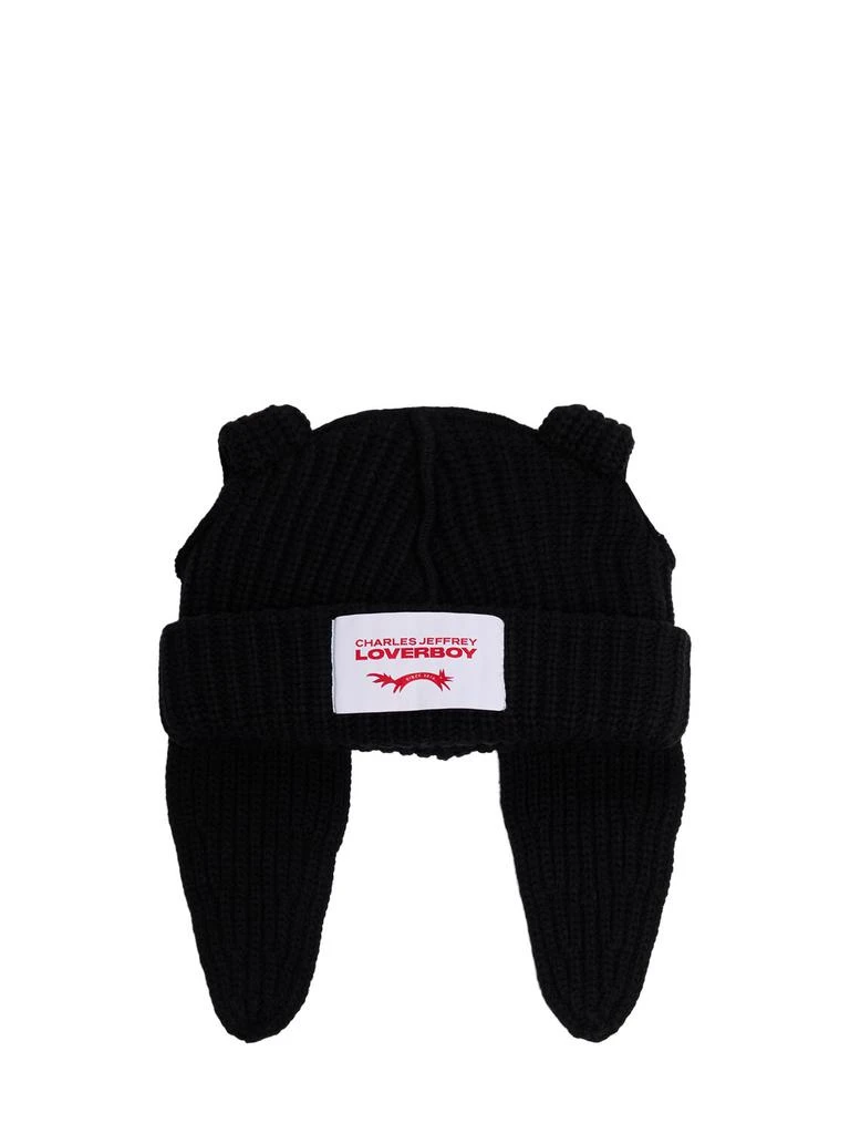 Charles Jeffrey Loverboy Chunky Rabbit Wool Blend Beanie 1