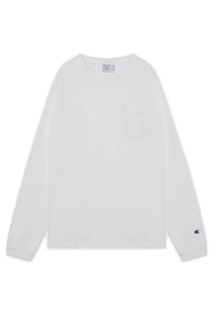 CHAMPION Champion Logo Patch Long-Sleeved T-Shirt 1