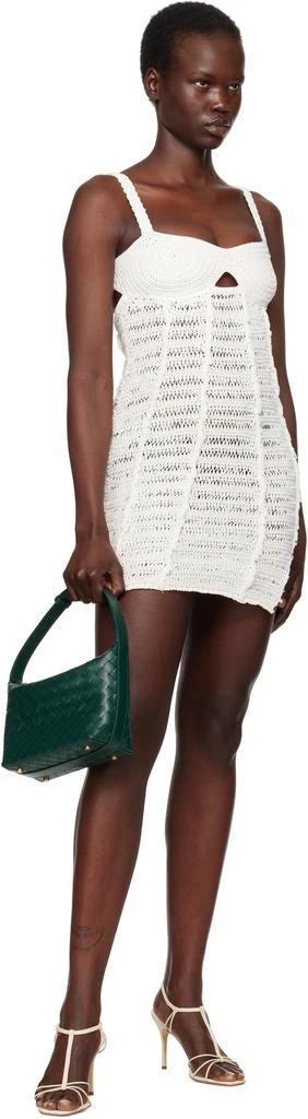 Casablanca White Crochet Mix Minidress 4