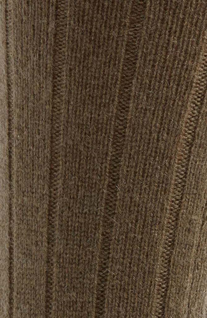 Nordstrom Rib Cashmere Blend Crew Socks
