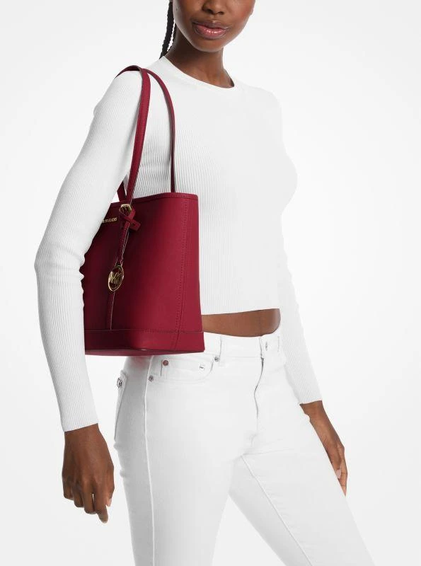 Michael Kors Jet Set Travel Small Saffiano Leather Top-Zip Tote Bag 3