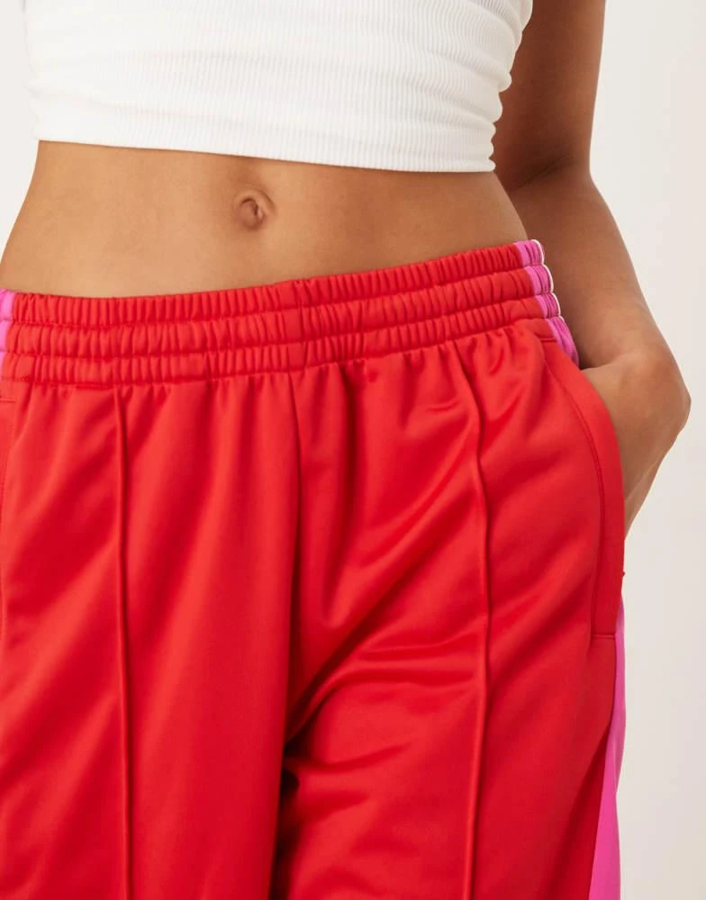Adidas adidas Originals Adibreak track pants in red and pink 5