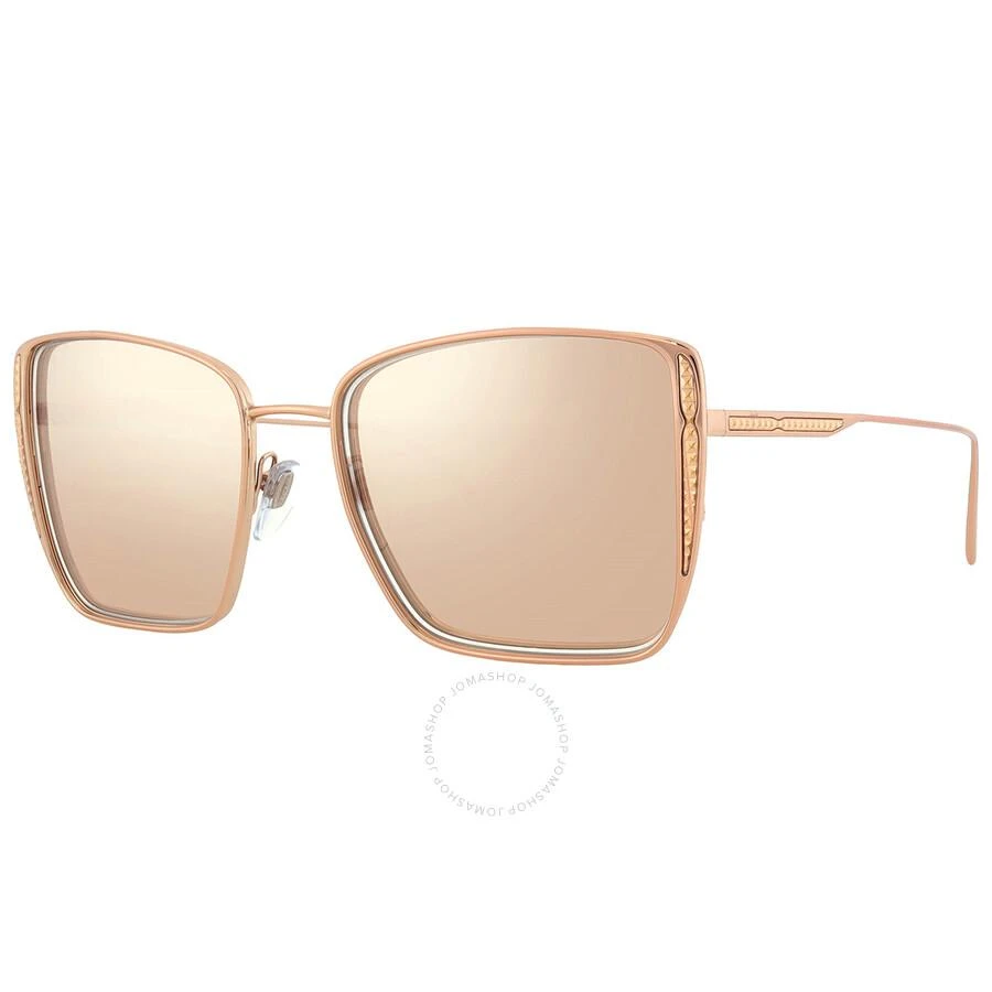 BVLGARI Clear Mirror Rose Gold Square Ladies Sunglasses BV6176 20140W 55 2