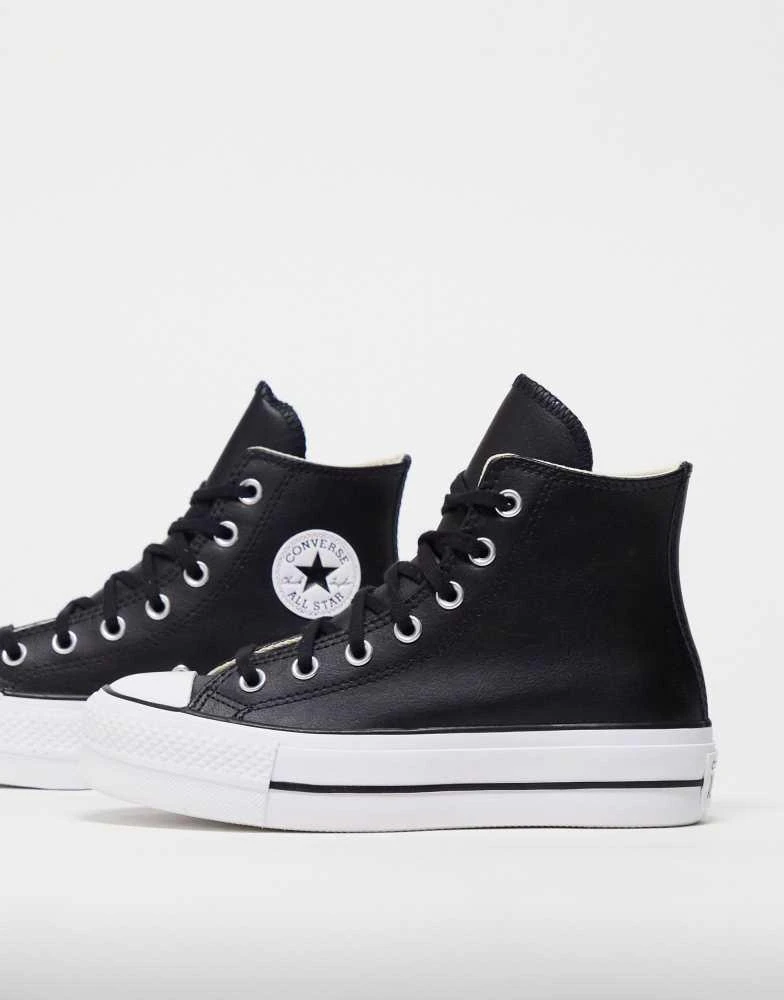 Converse Converse Chuck Taylor All Star Hi Lift platform trainers in black leather