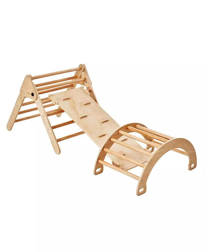 SUGIFT 5-in-1 Pikler Triangle Climber with Ramp 
Arch 5