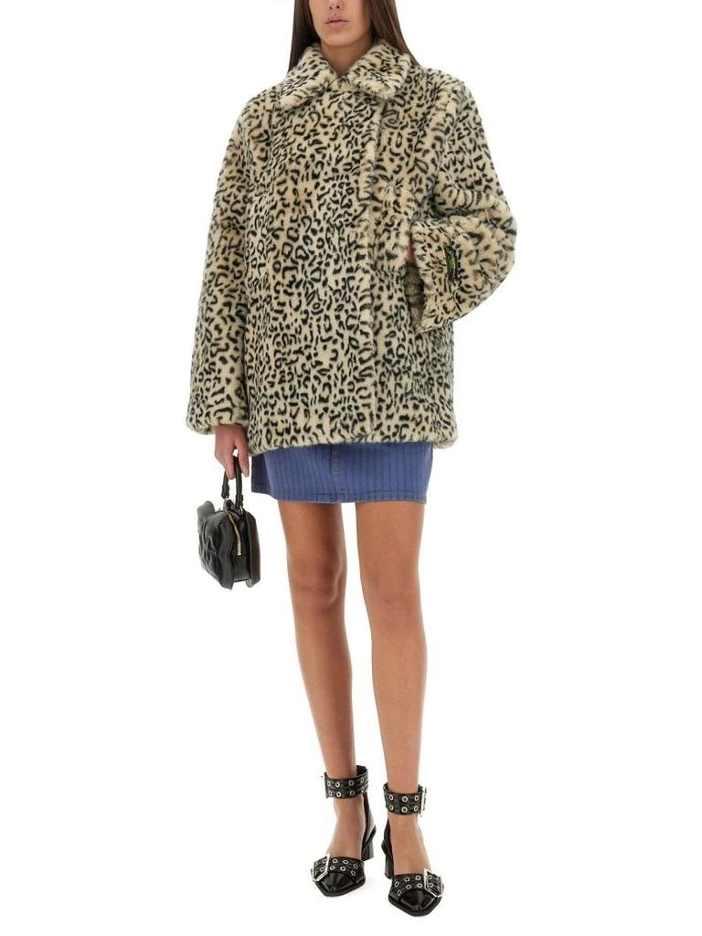 Ganni Ganni Leopard Faux Fur Jacket 2