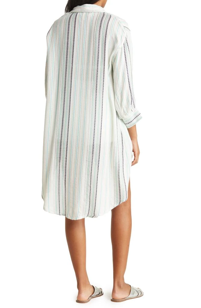 BOHO ME Gauze Stripe Print Coverup 2