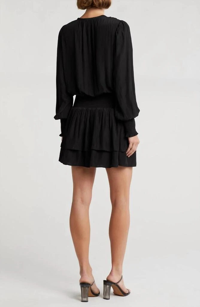 Ramy Brook Clarinda Drop-Waist Mini Dress - Black