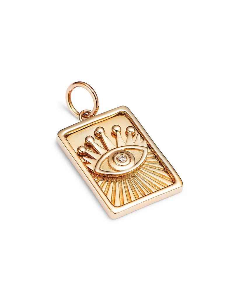 Moon
Meadow Charm Collection 14K Yellow Gold Diamond Evil Eye Charm 2