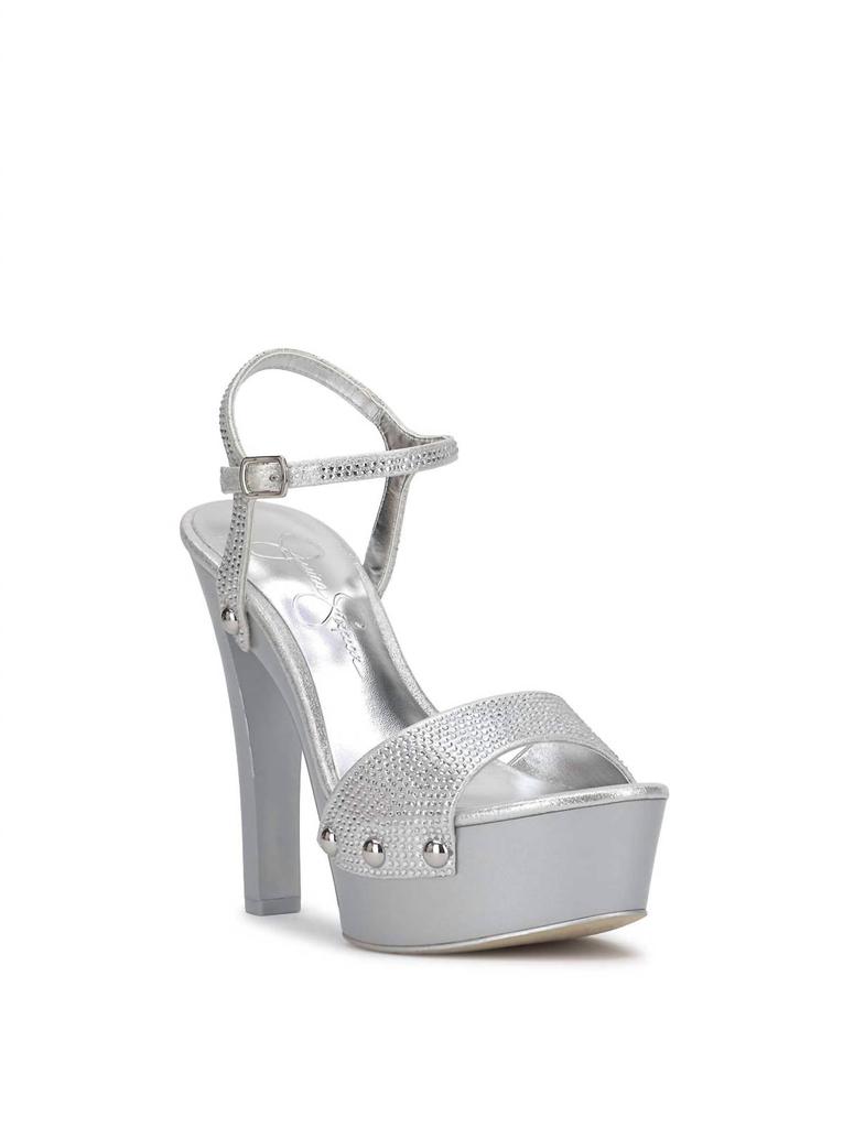 Jessica Simpson Calenta Studded Platform In Silver