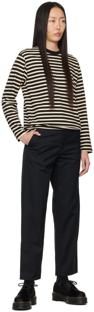 Carhartt WIP Black Straight-Leg Trousers 4