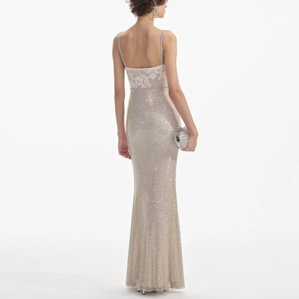 Rhinestone Mesh Maxi Dress  On Sale Now with Up to 31% Off | Discover  Exclusive Deals & Savings at BeyondStyle  Authentic Self Portrait dress|clothe|women|clothing  with Limited-Time Discounts, Free Shipping, and