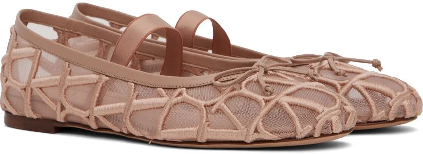 Valentino Pink Toile Iconographe Ballerina Flats 4