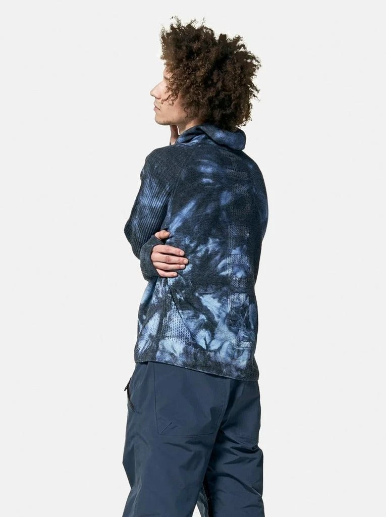 Holden M Balaclava Sweater - Navy Wave Dye 3