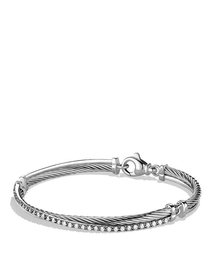 David Yurman Crossover Bracelet with Diamonds 1