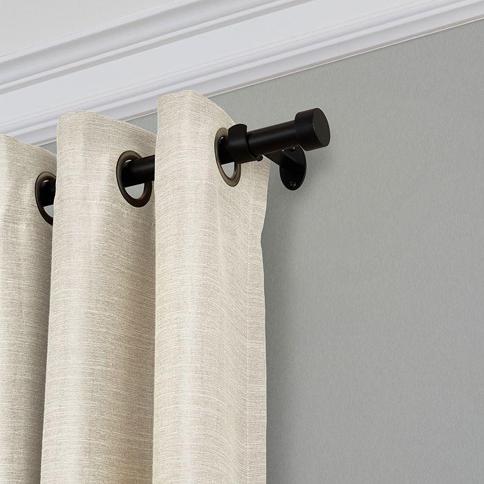 Elrene Home Fashions Serena Adjustable Curtain Rod with Cap Finials, 86"-120"