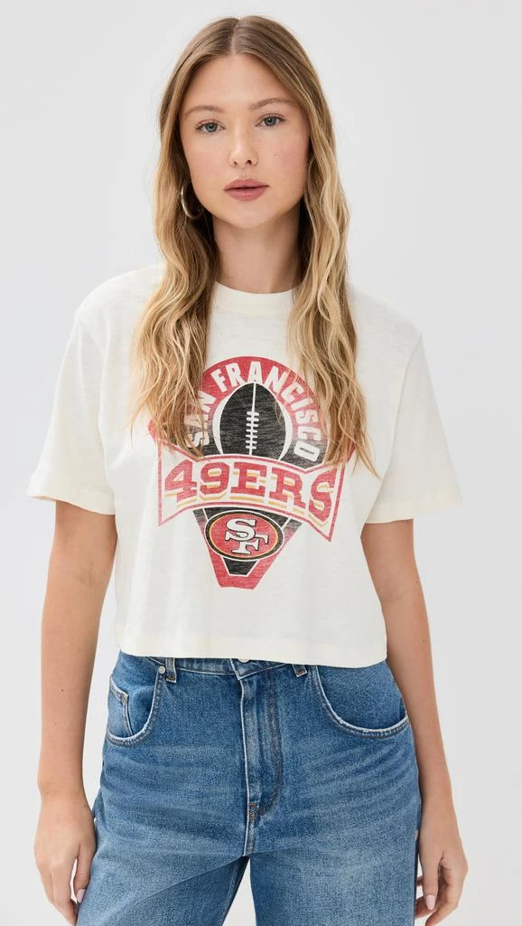 Junk Food 49ers Crew Neck Crop Tee 6