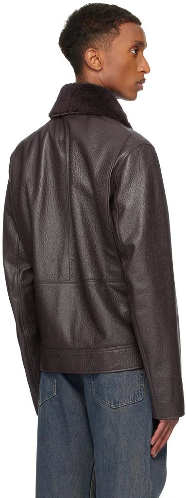 Paul Smith Purple Grained Leather Jacket 3