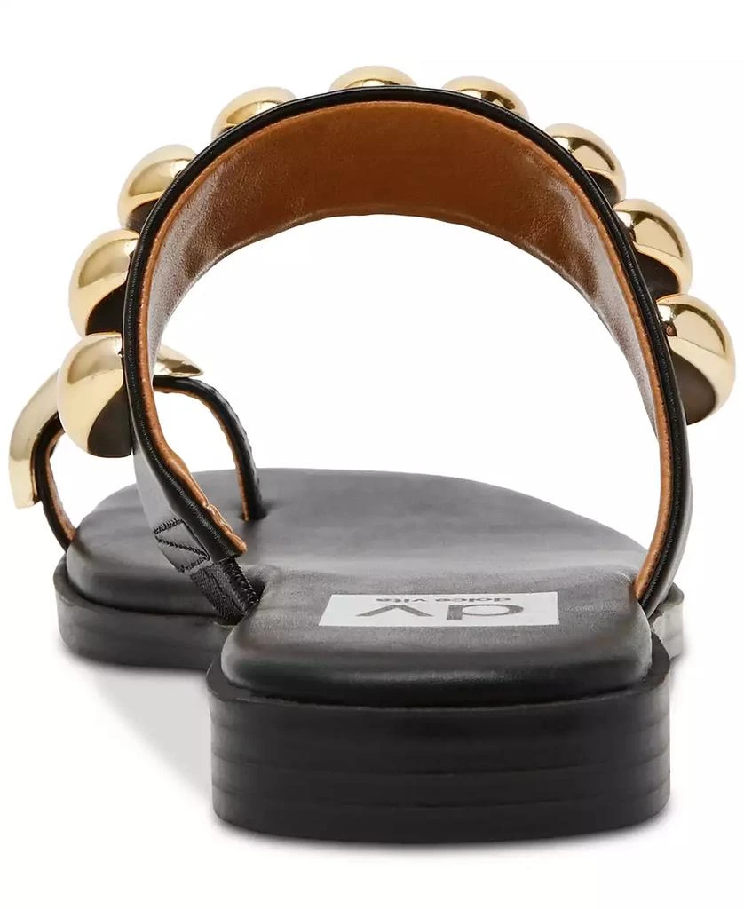 DV Dolce Vita Moon Embellished Gold Toe Ring Flat Sandals 3