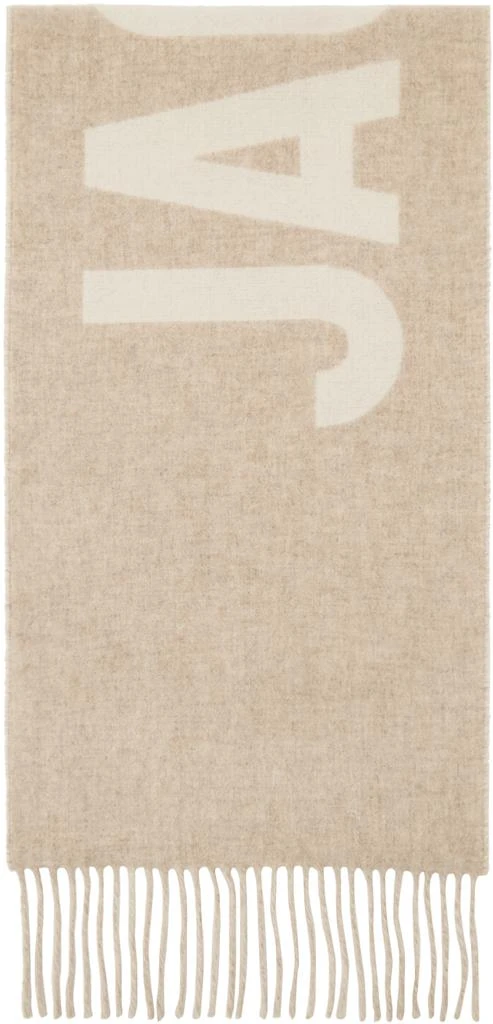 Jacquemus Beige Les Classiques 'L'écharpe Jacquemus' Scarf 1