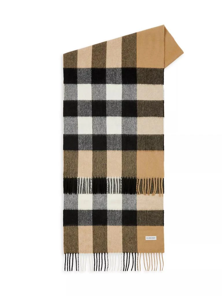 Burberry Cashmere Mega Check Scarf 5