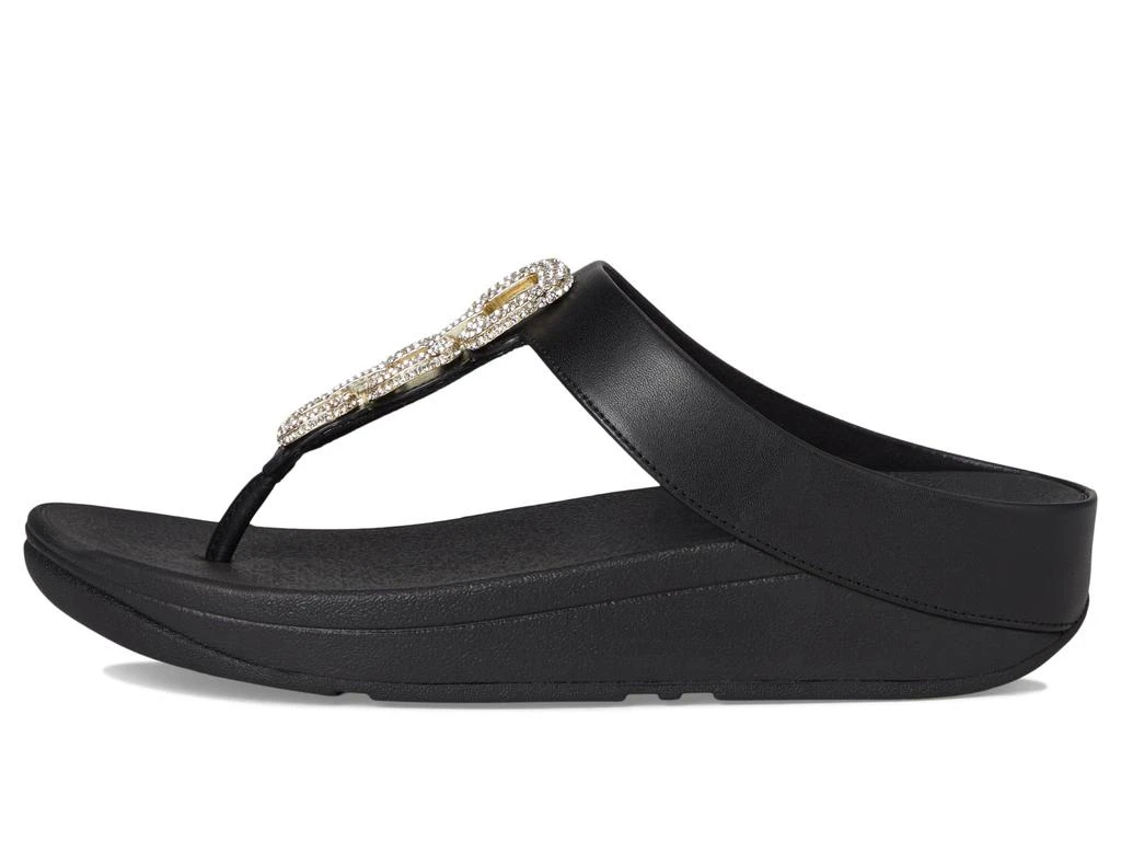 FitFlop Fino Crystal-Chain Leather Toe-Post Sandals 4